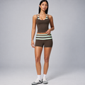 Sculpt Top & Fold-Over short 2-Piece Set