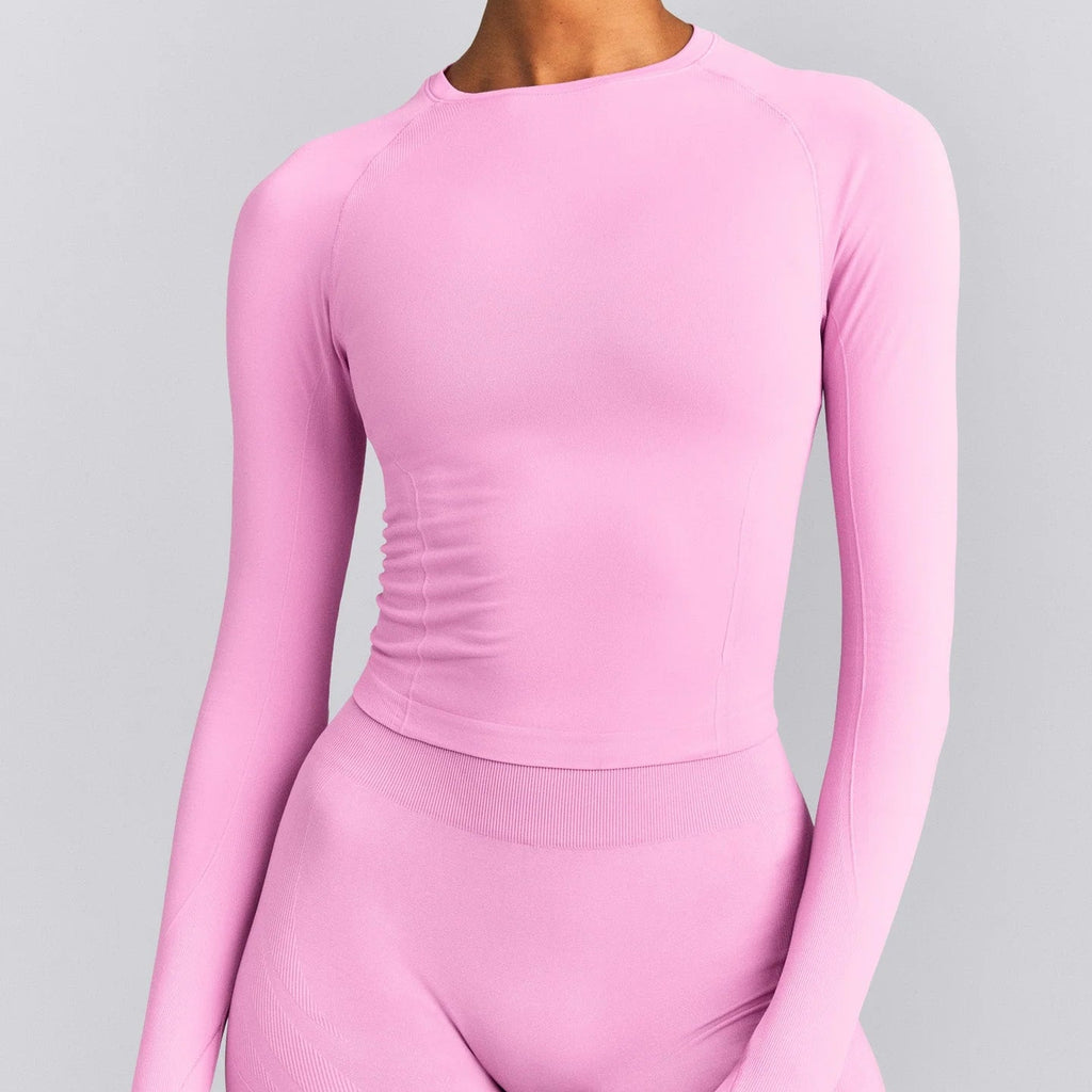 Sculpt Long Sleeve Top - Oil Blue