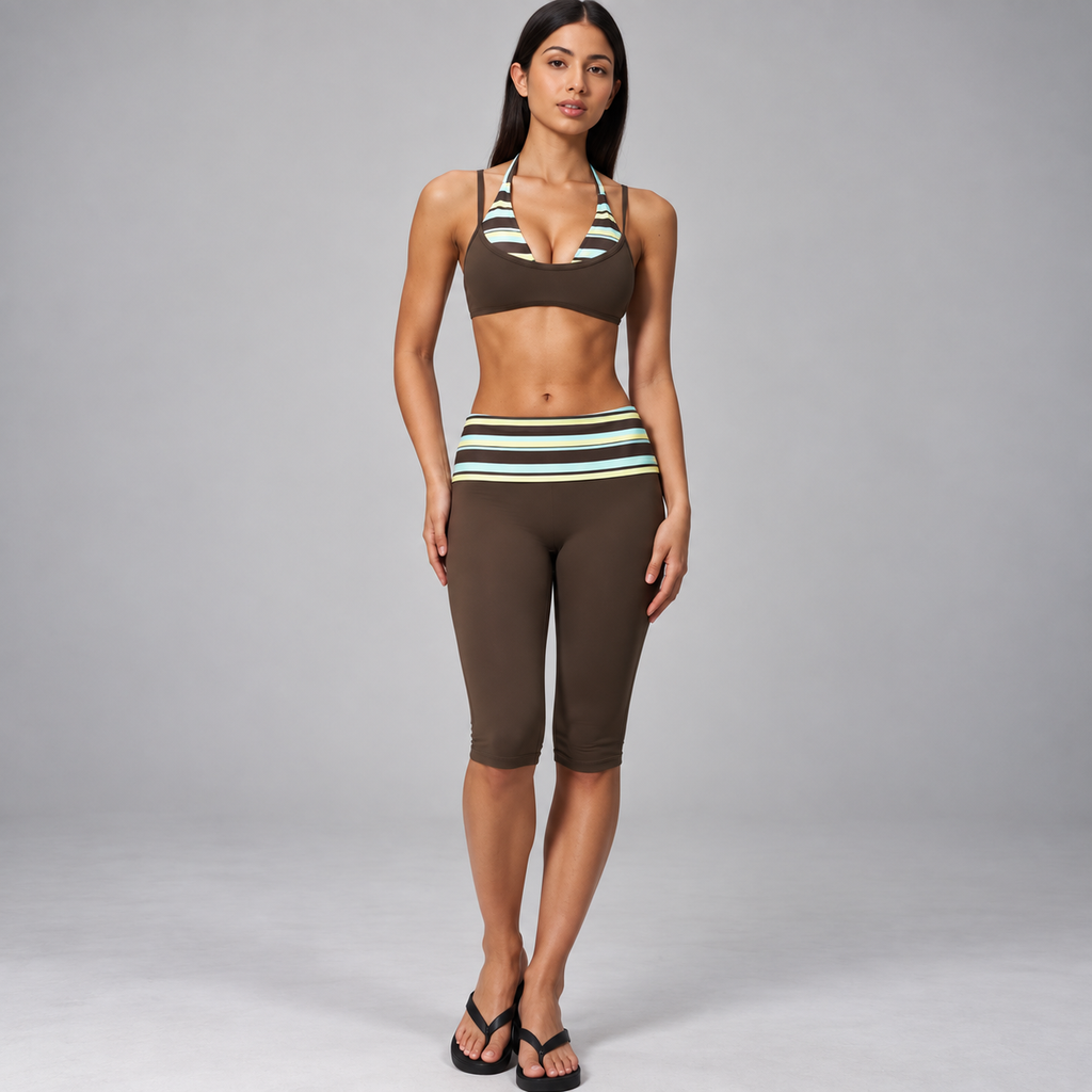Sculpt Top & Capri Leggings 2-Piece Set
